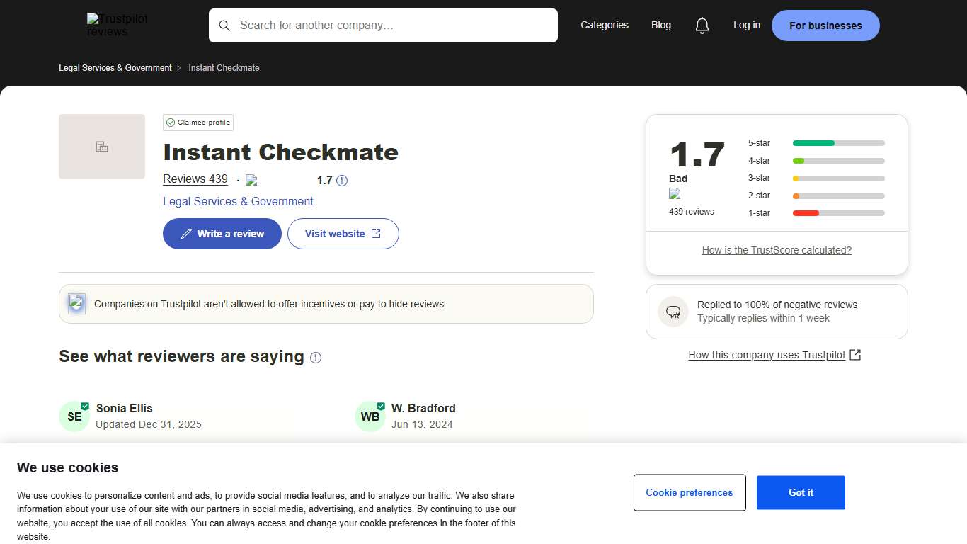 Instant Checkmate Reviews Read Customer Service Reviews of instantcheckmate.com 3 of 22